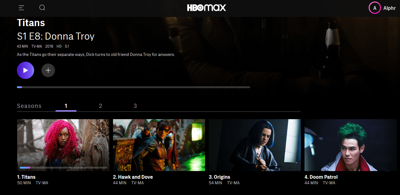 HBO Max'te Bölüm Nasıl Değiştirilir