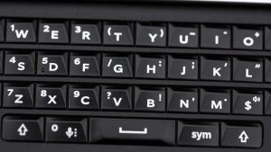 Test BlackBerry Priv: Die Tastatur des Priv ist beleuchtet und kann als Touchpad verwendet werden