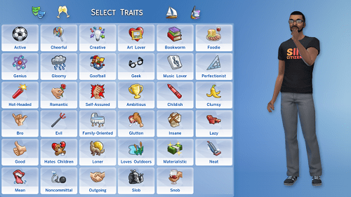 Sims 4에서 특성 변경