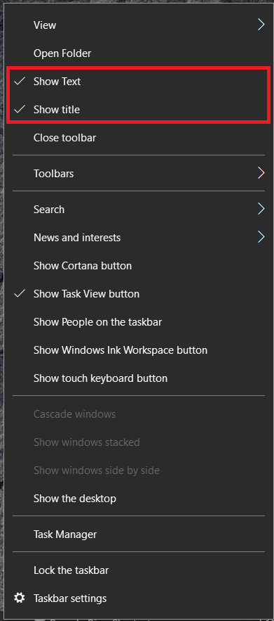 Windows 작업 표시줄