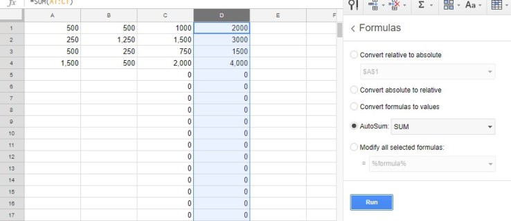 Comment appliquer des formules à des colonnes entières dans Google Sheets