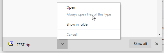 Ouvrir automatiquement les téléchargements dans Chrome