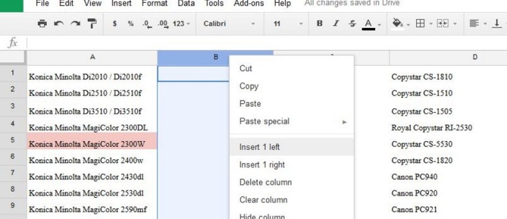 Comment ajouter et supprimer des lignes et des colonnes dans Google Sheets