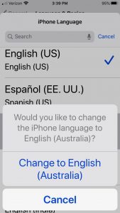 Налаштування мови та діалекту iOS