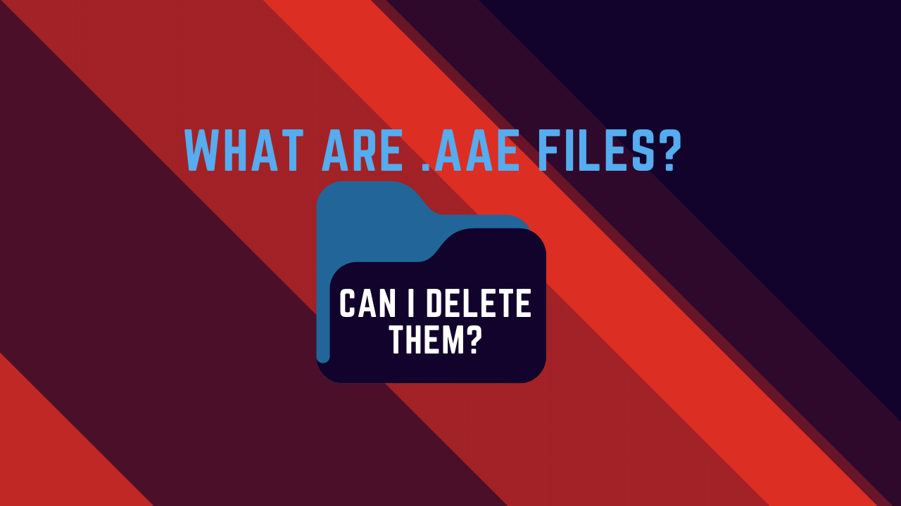 Что такое файлы .aae? Могу я их удалить?