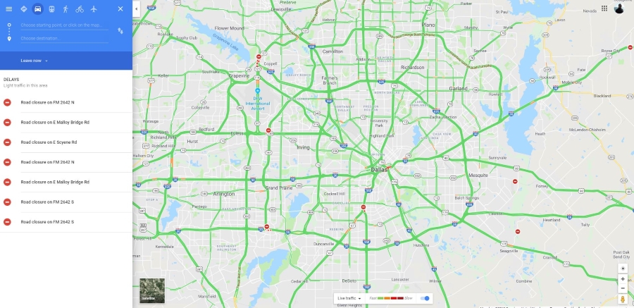 Google 지도에서 교통정보를 확인하는 방법