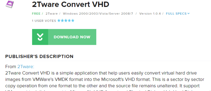 Як перетворити VMDK на VHD за 5 хвилин