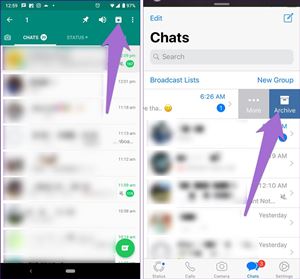 Ce que fait réellement l'archivage des discussions dans WhatsApp